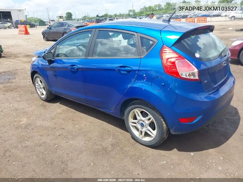 2019 Ford Fiesta Se VIN: 3FADP4EJ0KM103527 Lot: 42618206