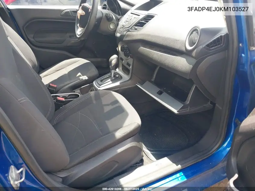 2019 Ford Fiesta Se VIN: 3FADP4EJ0KM103527 Lot: 42618206