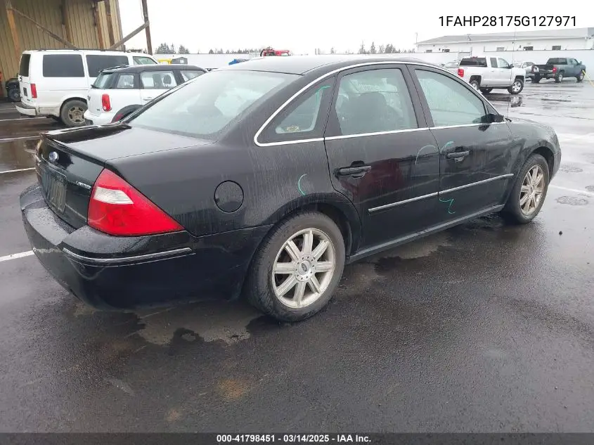2005 Ford Five Hundred Limited VIN: 1FAHP28175G127971 Lot: 41798451