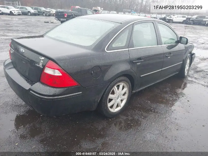 2005 Ford Five Hundred Limited VIN: 1FAHP28195G203299 Lot: 41845157
