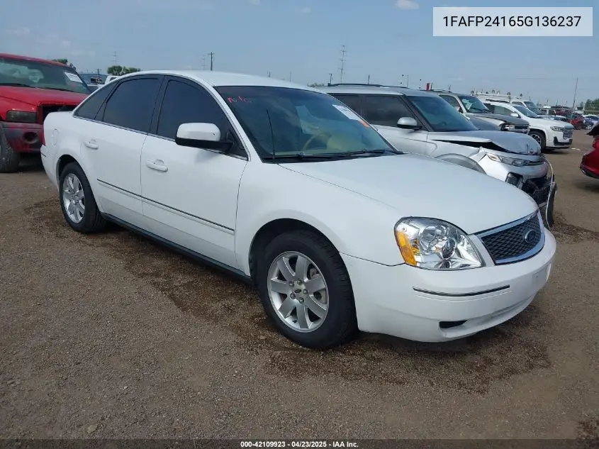2005 Ford Five Hundred Sel VIN: 1FAFP24165G136237 Lot: 42109923