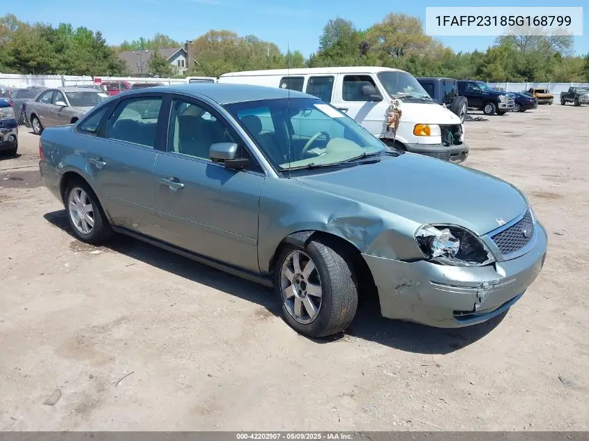 2005 Ford Five Hundred Se VIN: 1FAFP23185G168799 Lot: 42202907