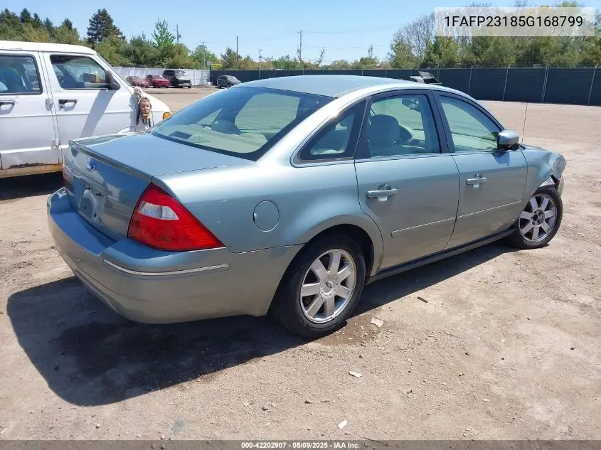 2005 Ford Five Hundred Se VIN: 1FAFP23185G168799 Lot: 42202907