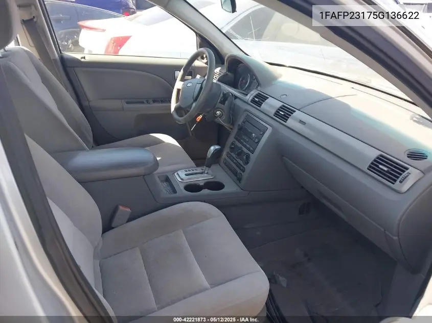 2005 Ford Five Hundred Se VIN: 1FAFP23175G136622 Lot: 42221873