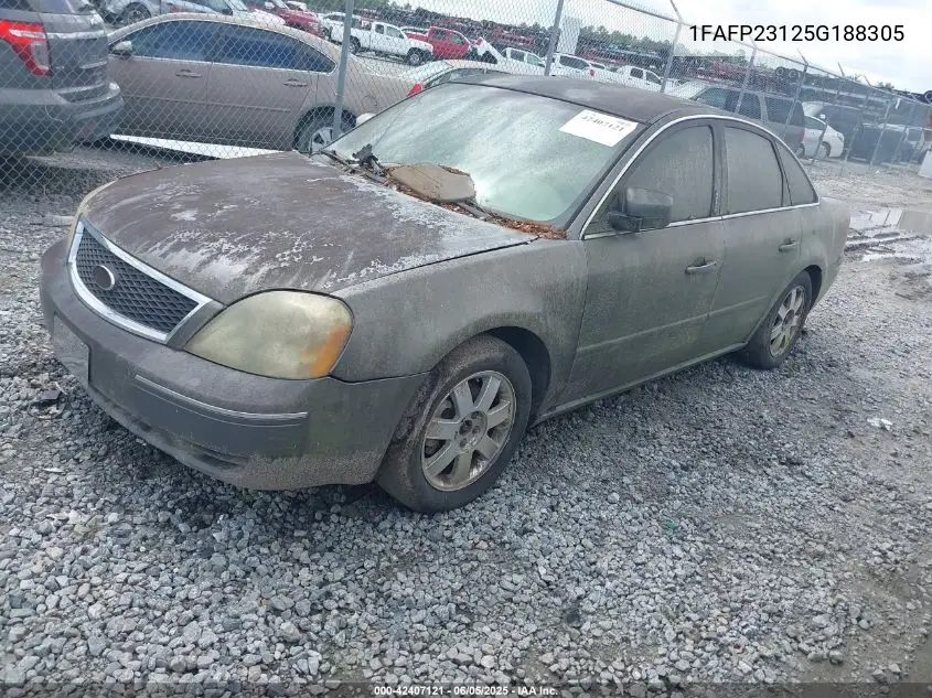 2005 Ford Five Hundred Se VIN: 1FAFP23125G188305 Lot: 42407121