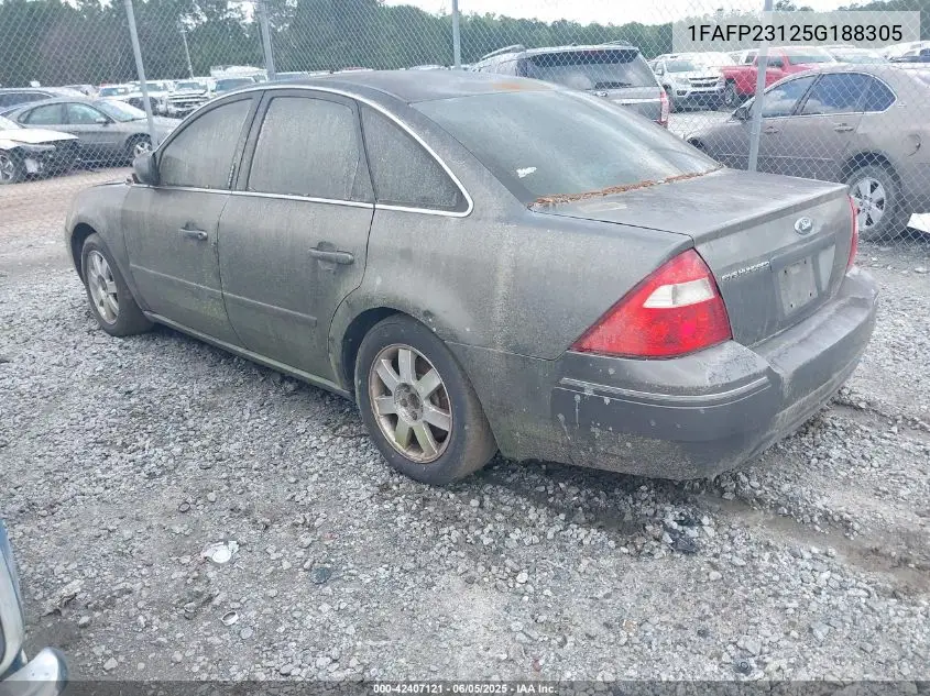 2005 Ford Five Hundred Se VIN: 1FAFP23125G188305 Lot: 42407121