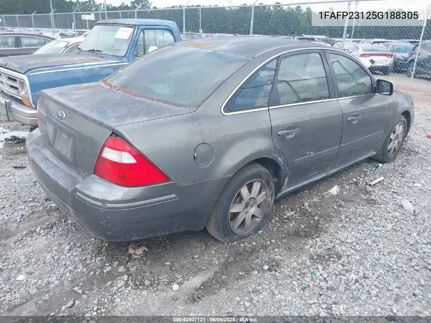 2005 Ford Five Hundred Se VIN: 1FAFP23125G188305 Lot: 42407121