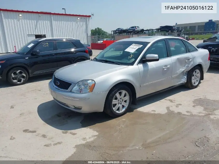 2005 Ford Five Hundred Sel VIN: 1FAHP24105G16122 Lot: 42448504