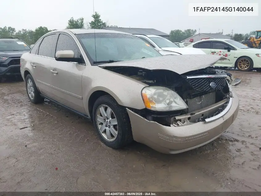 2005 Ford Five Hundred Sel VIN: 1FAFP24145G140044 Lot: 42457383