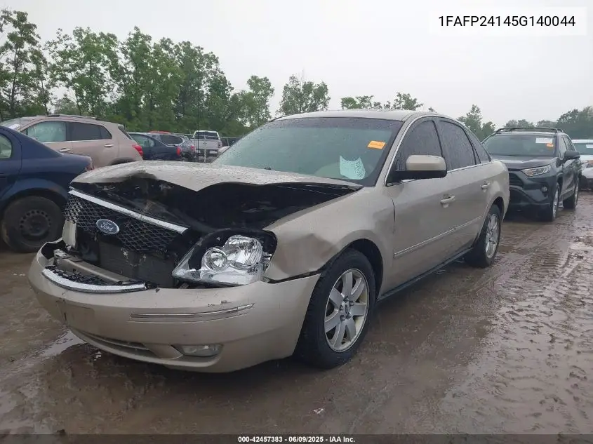 2005 Ford Five Hundred Sel VIN: 1FAFP24145G140044 Lot: 42457383