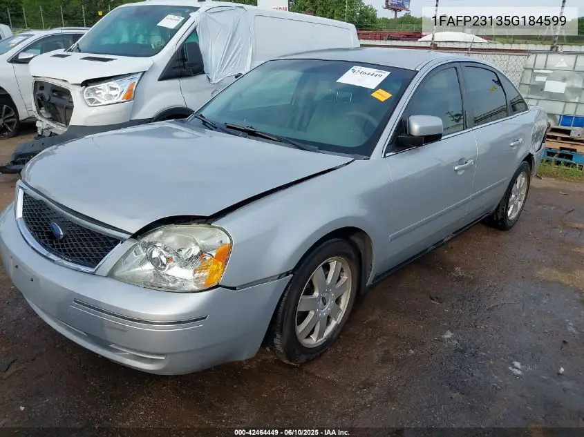 2005 Ford Five Hundred Se VIN: 1FAFP23135G184599 Lot: 42464449