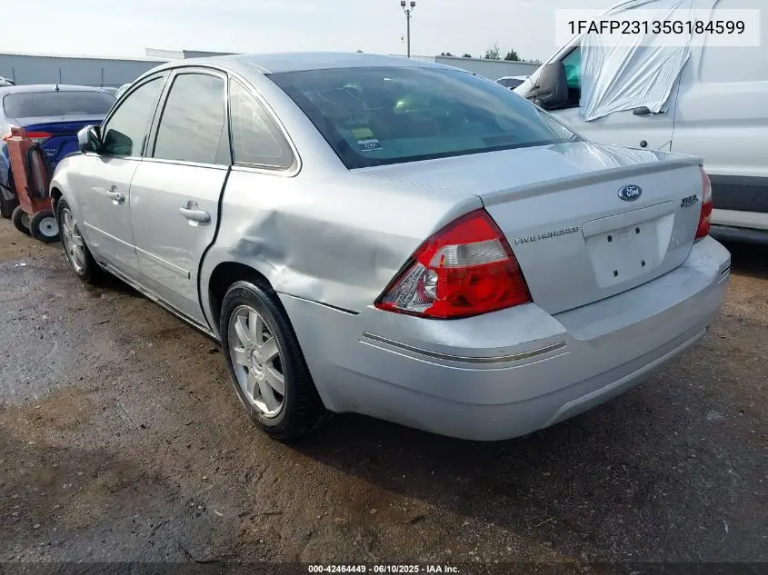2005 Ford Five Hundred Se VIN: 1FAFP23135G184599 Lot: 42464449