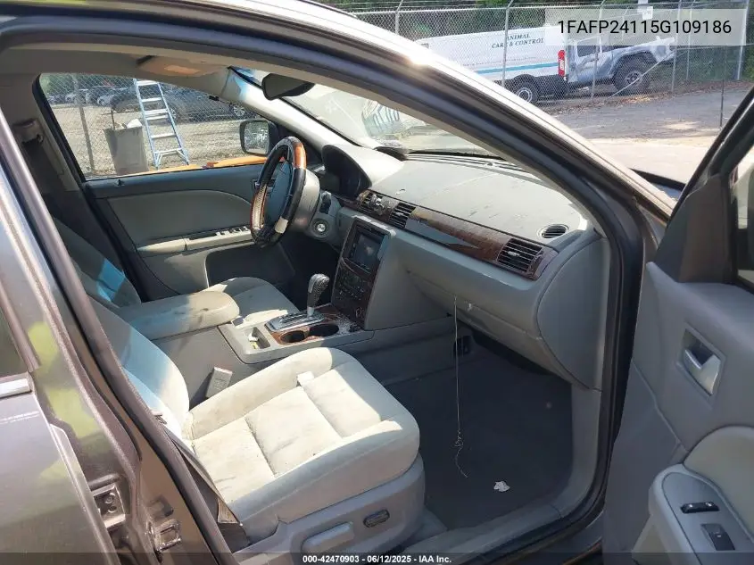 2005 Ford Five Hundred Sel VIN: 1FAFP24115G109186 Lot: 42470903