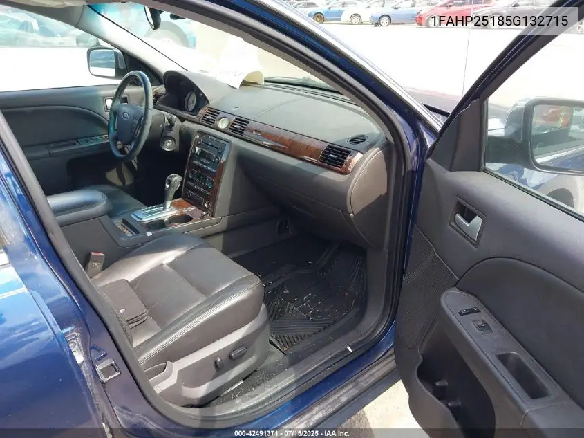 2005 Ford Five Hundred Limited VIN: 1FAHP25185G132715 Lot: 42491371