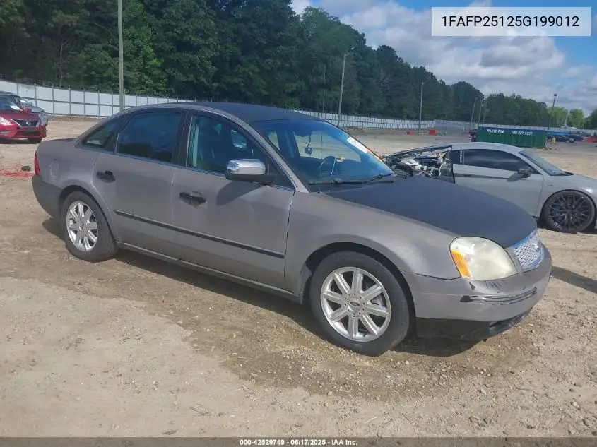 2005 Ford Five Hundred Limited VIN: 1FAFP25125G199012 Lot: 42529749