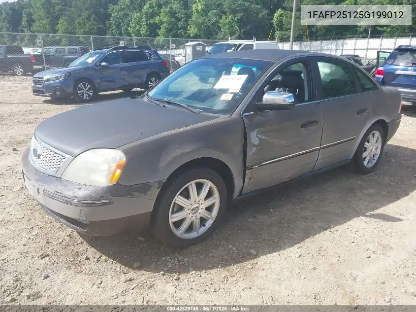 2005 Ford Five Hundred Limited VIN: 1FAFP25125G199012 Lot: 42529749