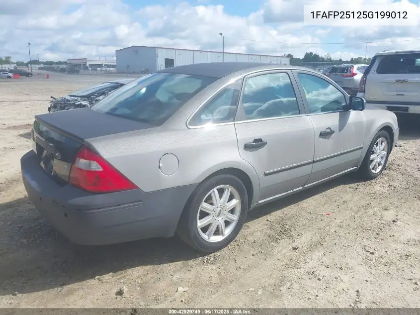 2005 Ford Five Hundred Limited VIN: 1FAFP25125G199012 Lot: 42529749