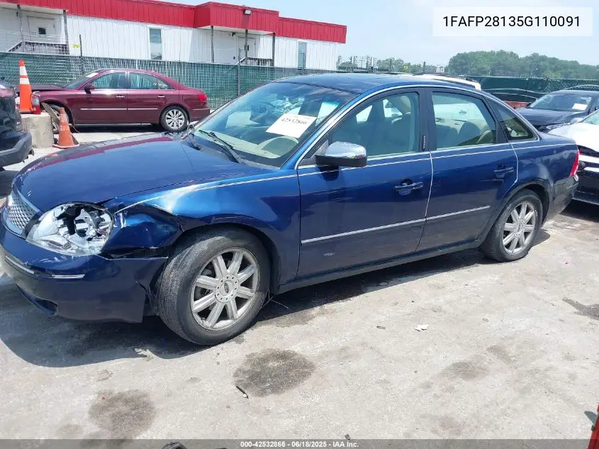 2005 Ford Five Hundred Limited VIN: 1FAFP28135G110091 Lot: 42532866