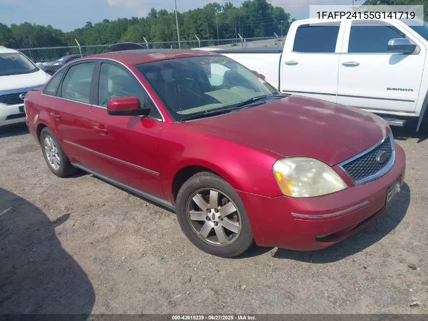 2005 Ford Five Hundred Sel VIN: 1FAFP24155G141719 Lot: 42618239