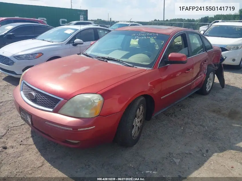 2005 Ford Five Hundred Sel VIN: 1FAFP24155G141719 Lot: 42618239