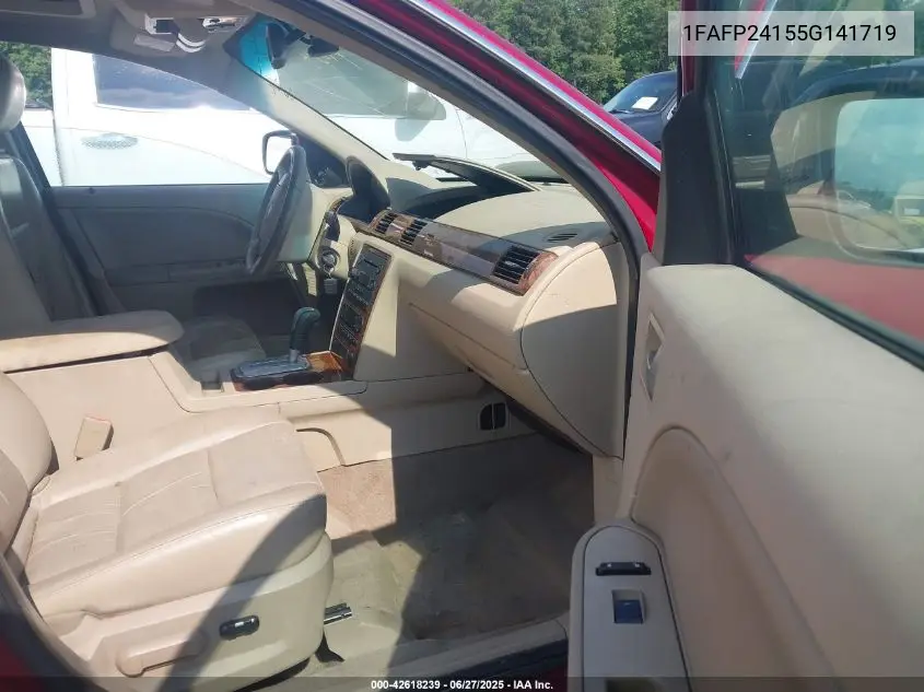 2005 Ford Five Hundred Sel VIN: 1FAFP24155G141719 Lot: 42618239
