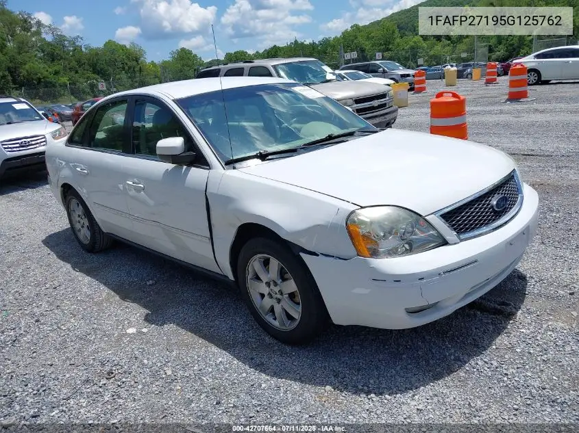 2005 Ford Five Hundred Sel VIN: 1FAFP27195G125762 Lot: 42707664