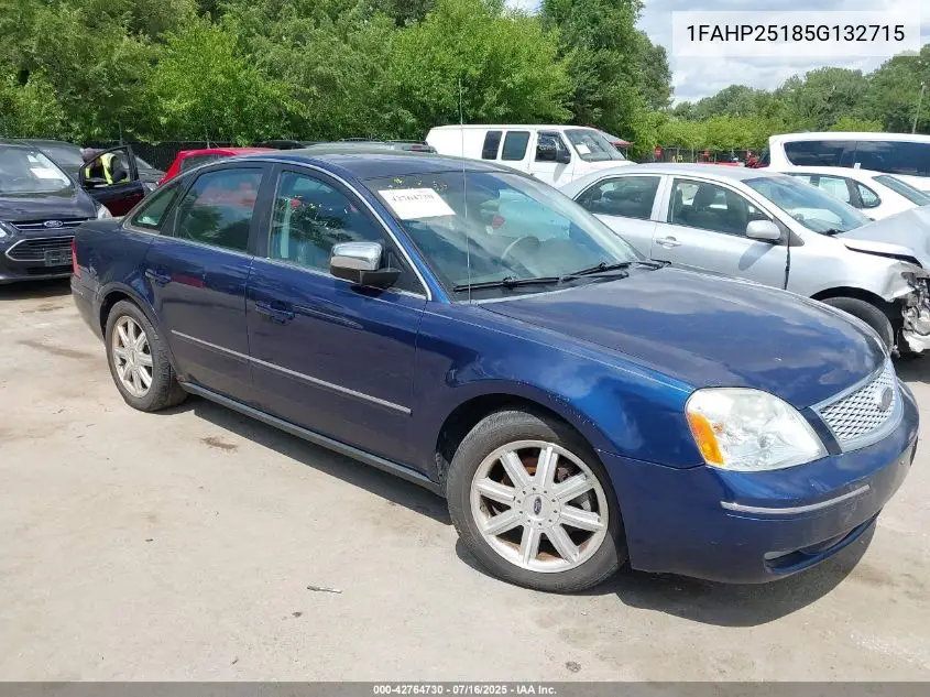 1FAHP25185G132715 2005 Ford Five Hundred Limited