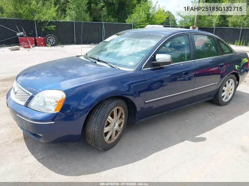 1FAHP25185G132715 2005 Ford Five Hundred Limited