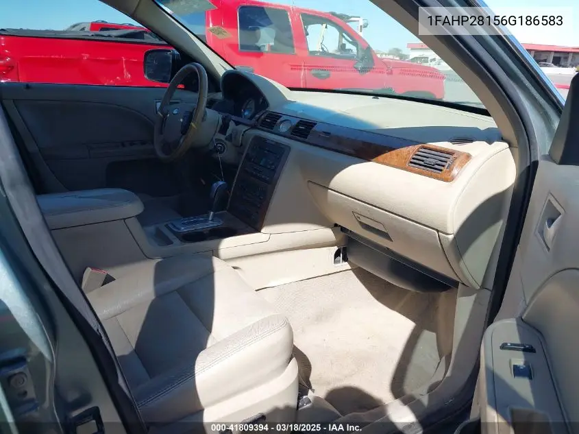 2006 Ford Five Hundred Limited VIN: 1FAHP28156G186583 Lot: 41809394