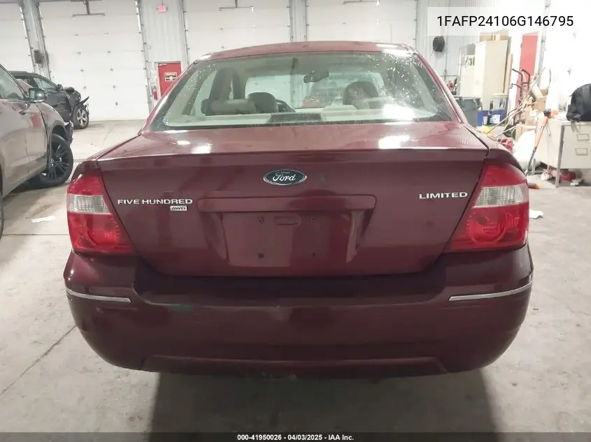 2005 Ford Five Hundred Limited VIN: 1FAFP28195G107776 Lot: 41950026