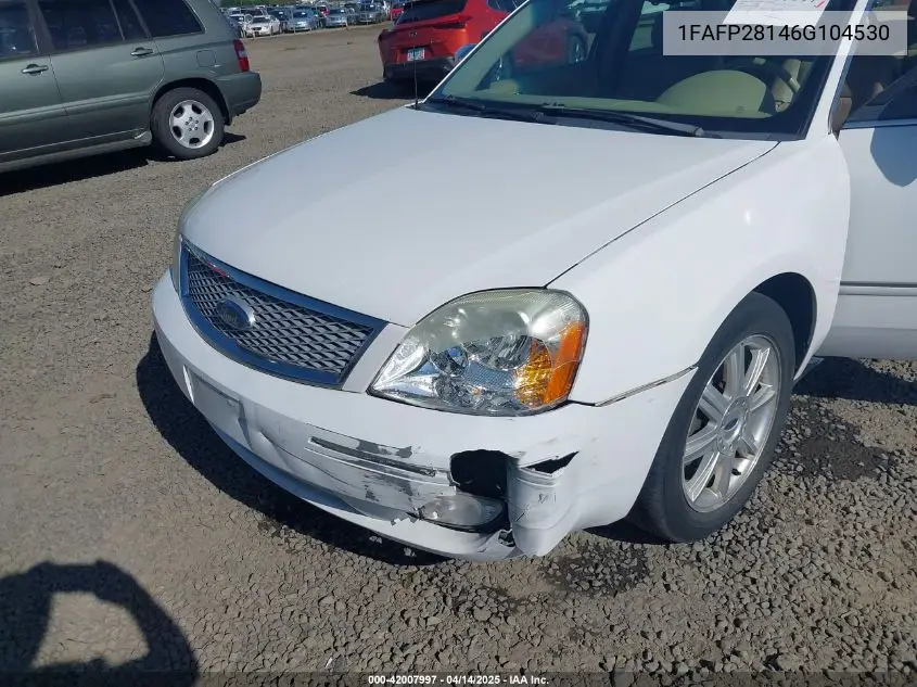 2006 Ford Five Hundred Limited VIN: 1FAFP28146G104530 Lot: 42007997