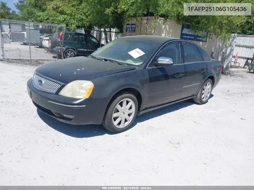 2006 Ford Five Hundred Limited VIN: 1FAFP25106G105436 Lot: 42039250