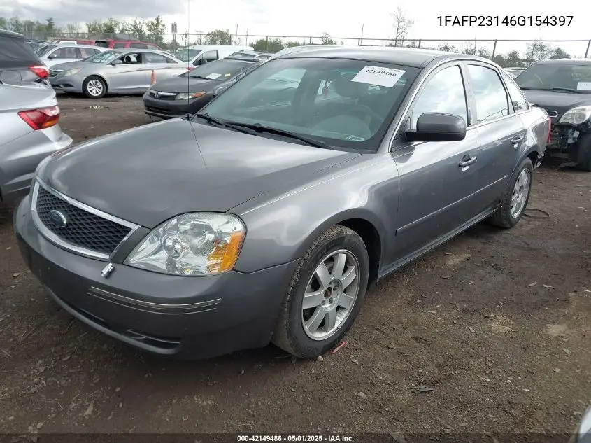 2006 Ford Five Hundred Se VIN: 1FAFP23146G154397 Lot: 42149486
