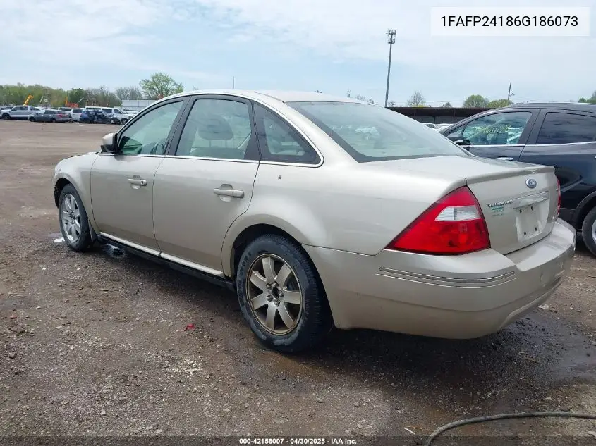 2006 Ford Five Hundred Sel VIN: 1FAFP24186G186073 Lot: 42156007