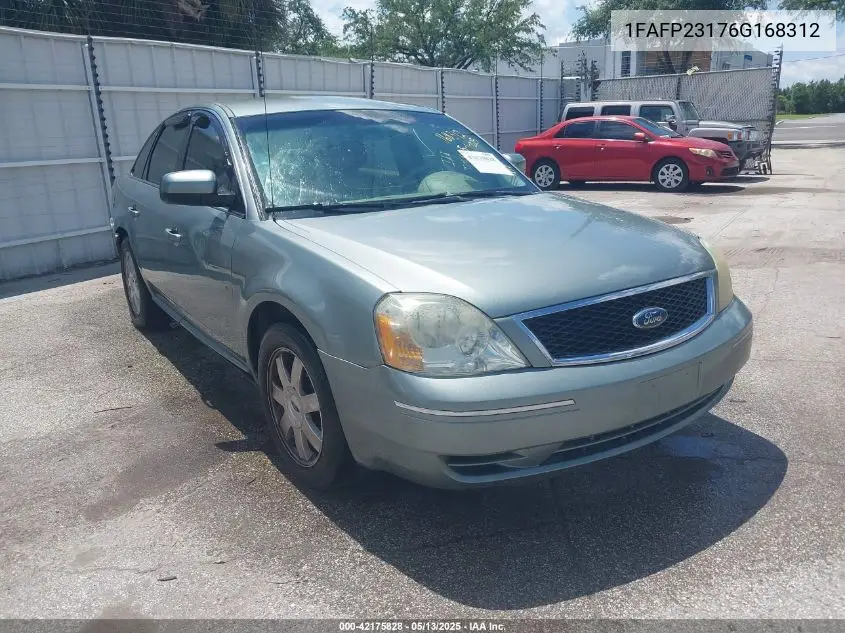 2006 Ford Five Hundred Se VIN: 1FAFP23176G168312 Lot: 42175828