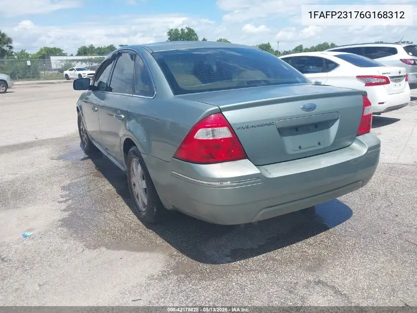 2006 Ford Five Hundred Se VIN: 1FAFP23176G168312 Lot: 42175828