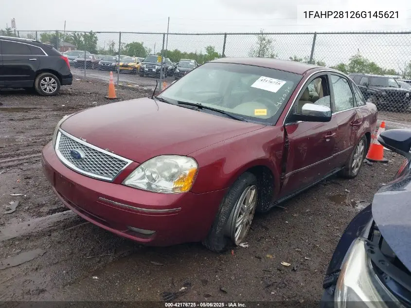 2006 Ford Five Hundred Limited VIN: 1FAHP28126G145621 Lot: 42176725