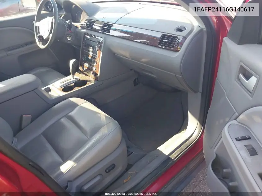2006 Ford Five Hundred Sel VIN: 1FAFP24116G140617 Lot: 42212023