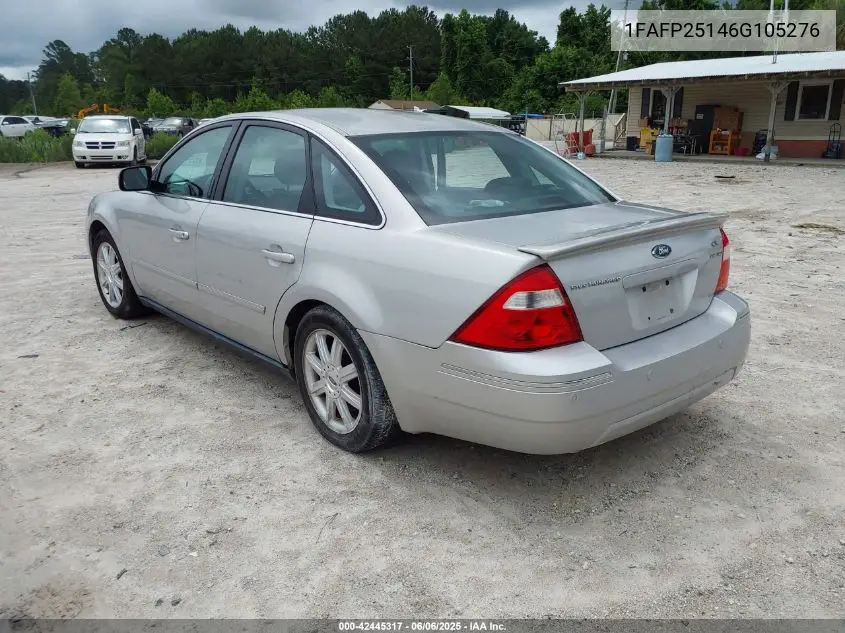 2006 Ford Five Hundred Limited VIN: 1FAFP25146G105276 Lot: 42445317