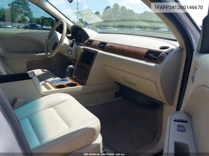 2006 Ford Five Hundred Sel VIN: 1FAFP24126G146670 Lot: 42506148