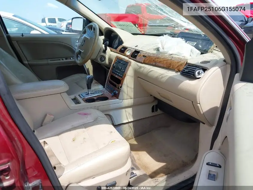 2006 Ford Five Hundred Limited VIN: 1FAFP25106G155074 Lot: 42528989