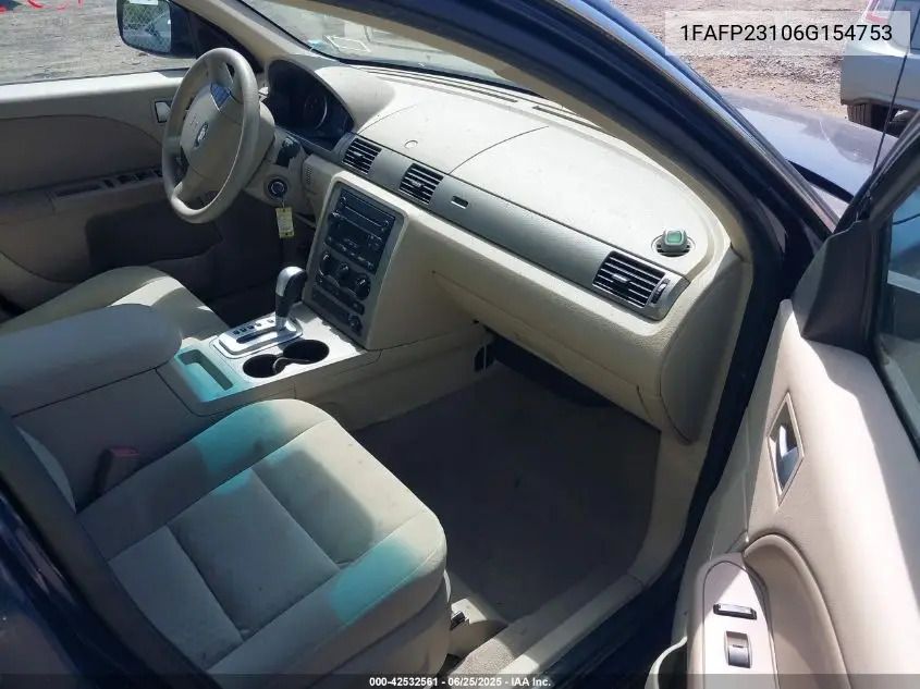 2006 Ford Five Hundred Se VIN: 1FAFP23106G154753 Lot: 42532561