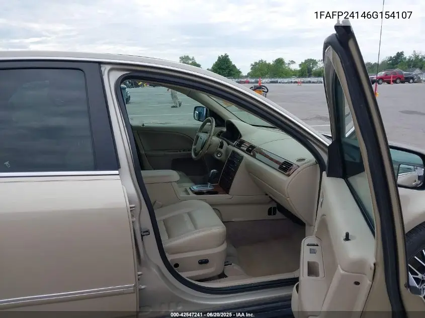 2006 Ford Five Hundred Sel VIN: 1FAFP24146G154107 Lot: 42547241
