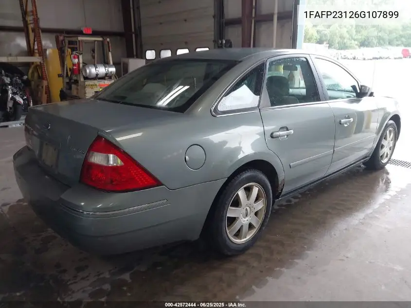 2006 Ford Five Hundred Se VIN: 1FAFP23126G107899 Lot: 42572444