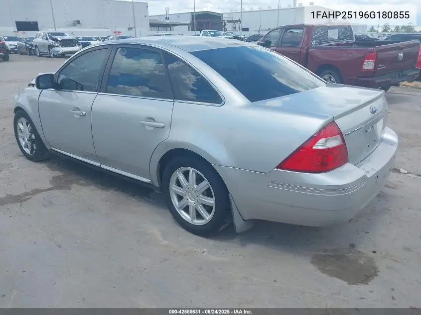 2006 Ford Five Hundred Limited VIN: 1FAHP25196G180855 Lot: 42585631