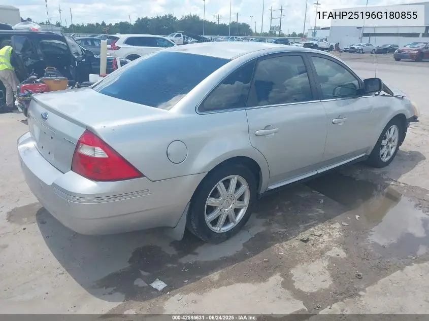 2006 Ford Five Hundred Limited VIN: 1FAHP25196G180855 Lot: 42585631