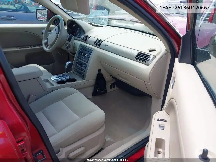 2006 Ford Five Hundred Se VIN: 1FAFP26186G120667 Lot: 42713746