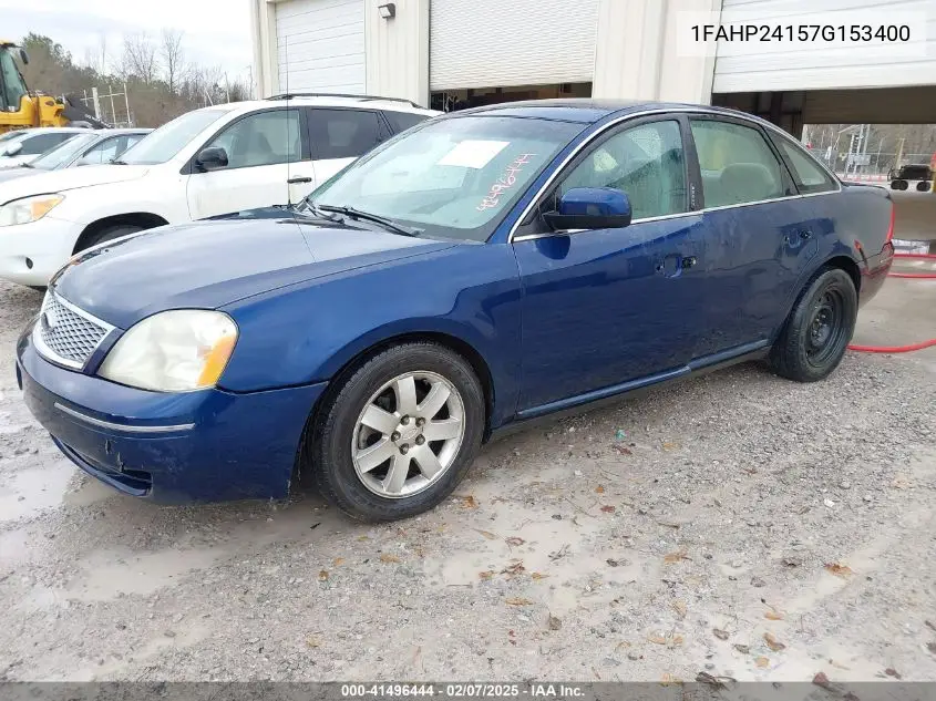 2007 Ford Five Hundred Sel VIN: 1FAHP24157G153400 Lot: 41496444