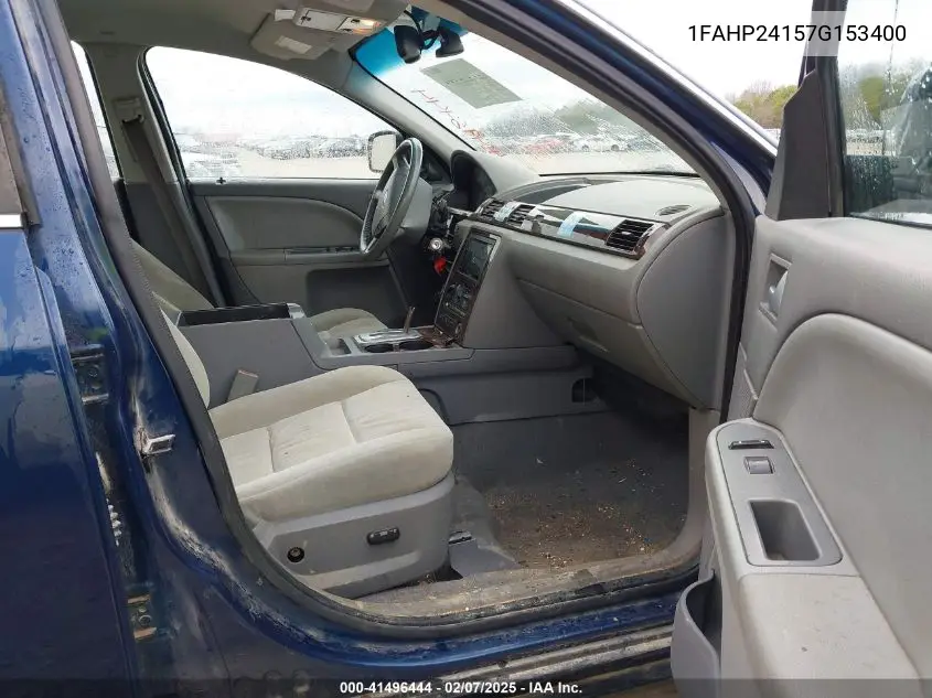 2007 Ford Five Hundred Sel VIN: 1FAHP24157G153400 Lot: 41496444