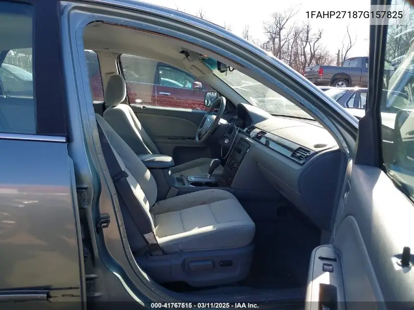 2007 Ford Five Hundred Sel VIN: 1FAHP27187G157825 Lot: 41767515